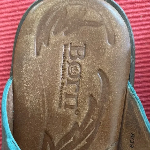 Born Green and Brown Floral Sandals size 8/39 - Picture 4 of 7